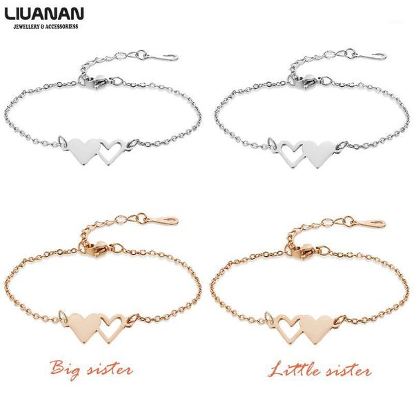 

stainless steel sisters friends bracelet bangle chain bracelet friendship bracelets jewelry gift for sisters girls friends1, Golden;silver