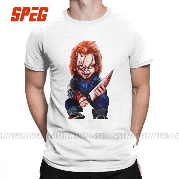 

seed of chucky 100% cotton horror hipster mens unique short sleeve vintage white plus size hoodie designers t shirts sweatshirt