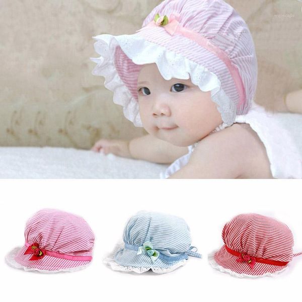 

hair accessories lovely baby girl hat princess flower bowknot hats for infant kids beach bucket toddler sun visor caps po props1, Slivery;white