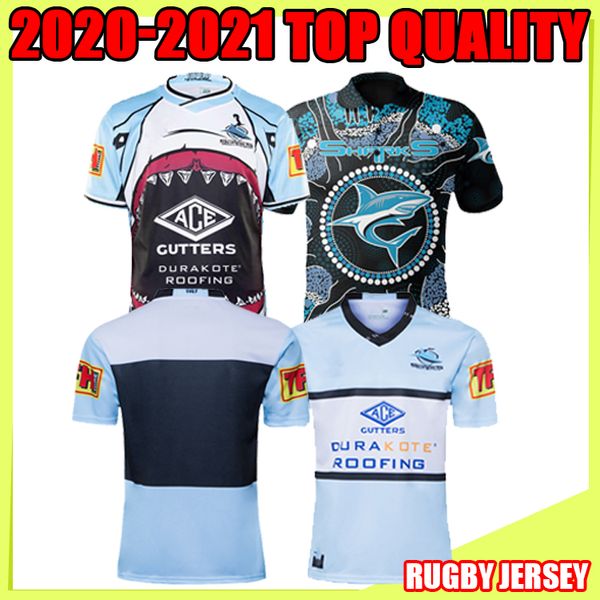 

2020 cronulla-sutherland sharks rugby jersey indigenous jersey shirt nrl rugby league jerseys australia maillot de rugby, Black;gray