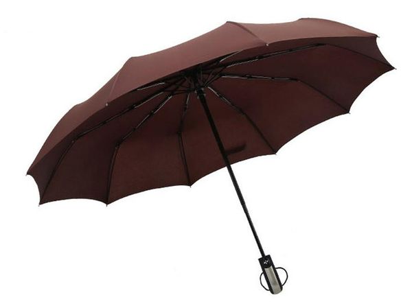 

2018 горячей продажа ветер стойкий полностью matic зонтик 3 складывая 10 ребро стекловолокно strong ветрозащитный дождь для женщин для мужчи