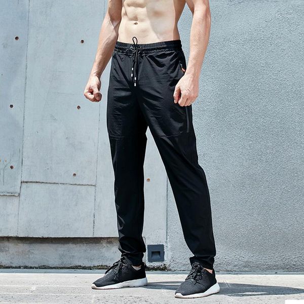 

running pants 2021 men basketball football soccer training jogging sport trousers slim fit jogger sweatpants quick drying1, Black;blue