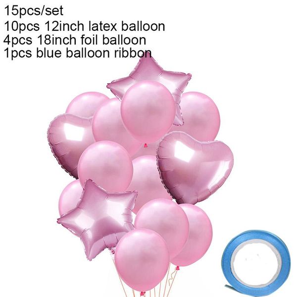 

15pcs 12inch 18inch сердце звезды конфетти шар set birthday party украшения дети свадьба день святого валентина баллоны игрушки мячи sqcusx