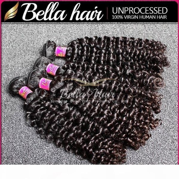 

100% peruvian curly hair bundles 3pcs lot natural color human hair weaves bella hair, Black