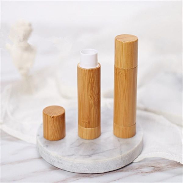 

1pc 5g bamboo empty lip gross container lipstick tube diy container lip tubes bamboo lipstick tube1
