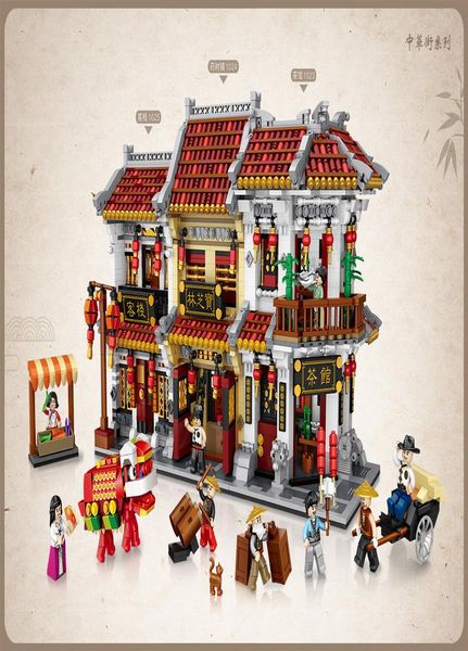 

loz new arrive creative product big chinatown model mini street view baozhilin building block toys for children gifts yxlchf rimmer