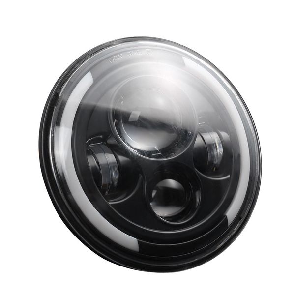 

7" led headlight 150w round led headlamp h4 h13 headlight 6500k adapter drl high low beam waterproof light for jeep wrangler