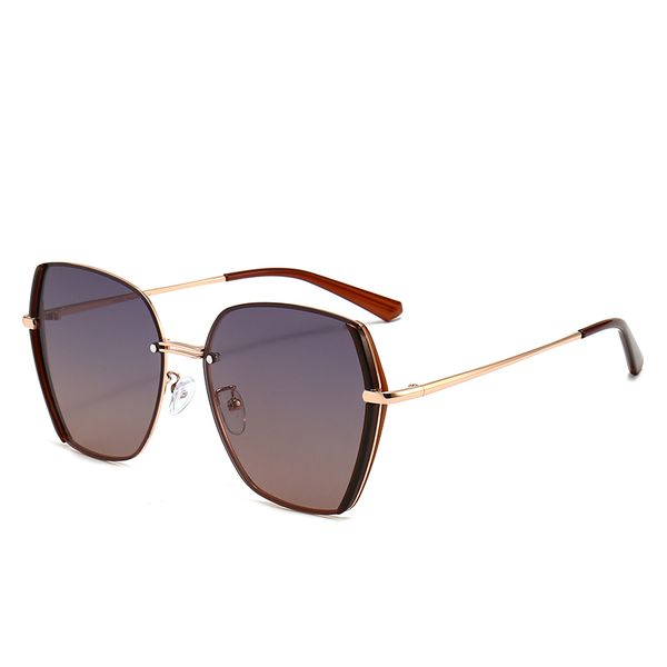 

luxurious womens sunglasses brand designer eyeglasses fashion eyewear polarizing uv400 popular all seasons styles 19065, White;black