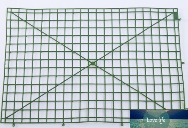 Flor esteira prateleira parede base plástico grid prateleira artificial acessórios de flor diy arranjo de casamento10pc / lo