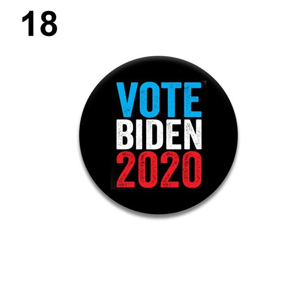 

брошь знак металл прочный абсолютно новый портативный регулируемый button сша джо байден pinback pin для 2020 американского президента кампа, Gray