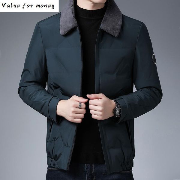 

aged middle and old people's thickened warm flannel down jacket, Black