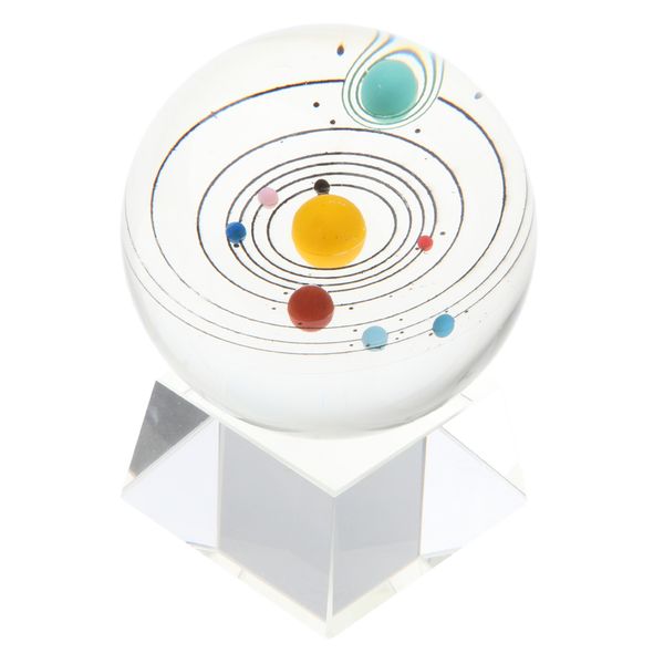 

solar system glass crystal ball pgraphy props kids astronomy science toy