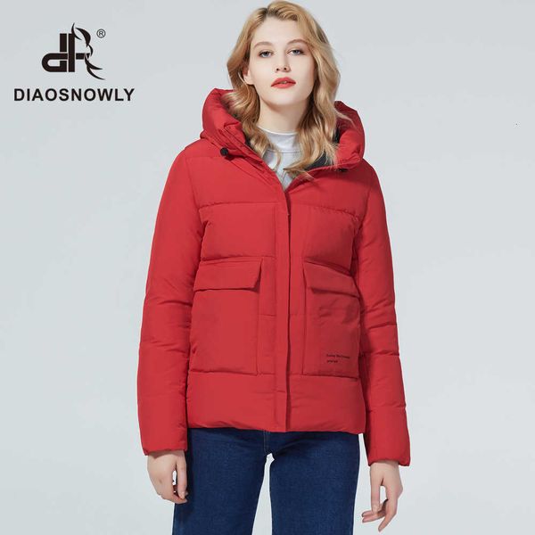 

diaosnowly new thick winter jacket women short parka winter brand bio cotton jacket coat short outwear for women fashion warm coat 201125, Black