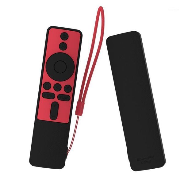 

full covers for mi tv box s bluetooth wifi smart remote control sikai case silicone shockproof protective skin-friendly1