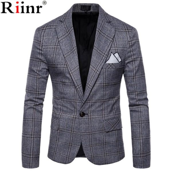 

riinr brand clothing blazer men one button men blazer slim fit costume homme suit jacket masculine size m-4xl, White;black
