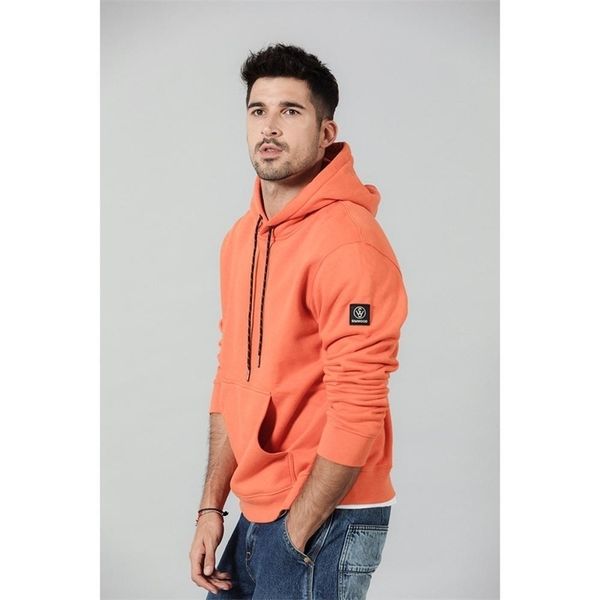 

simwood fashion hoodies men casual fleece solid color hooded streetwear warm thick sweatshirts jogger plus size si980711 201114, Black