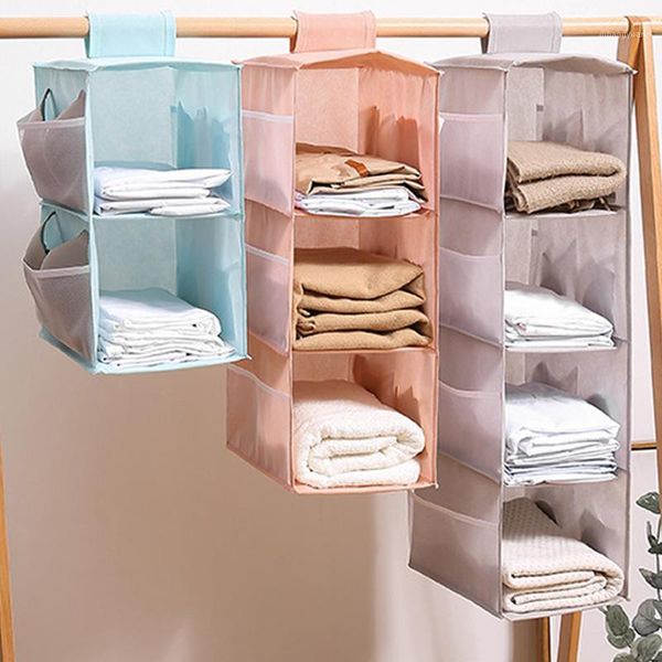 

foldable hanging drawer storage box non-woven fabric cloth underwear toys storage organizer shelves wardrobe accessories1