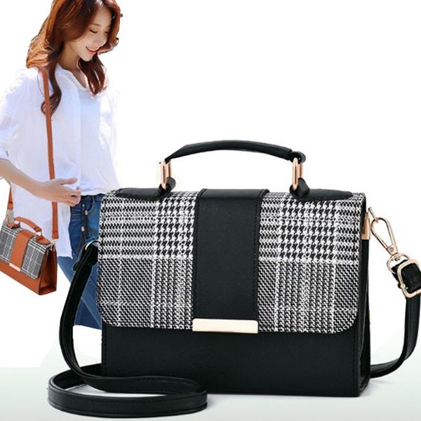 

small bags for women summer pink flap bag handle borse houndstooth decoration luxury designer shoulder bags