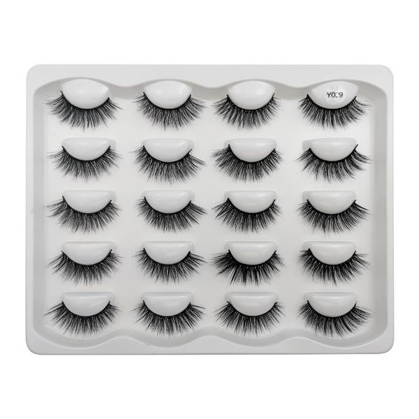 

shidishangpin 10pairs fake eyelashes faux 3d mink eyelashes natural dramatic mink lashes volume eyelash extension false eyelash wmtgts
