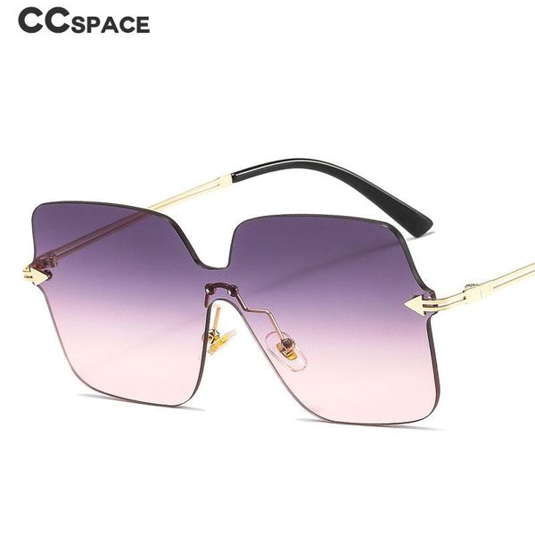 

46658 oversized rimless one lens sunglasses fashion men women shades uv400 vintage glasses, White;black