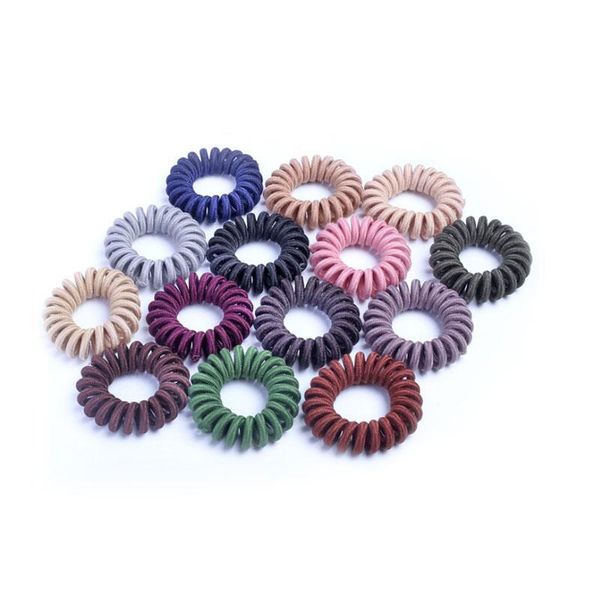 

hair accessories ring scrunchies cloth telephone wire spiral rope ties rubber band random color q bbybbb