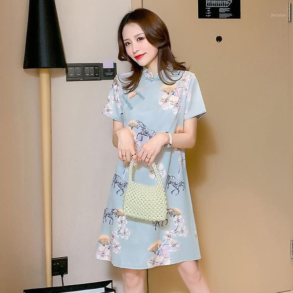 

summer vintage printing maternity nursing dress short sleeve stand collar pregnant women breastfeeding dress lactation clothes1, White