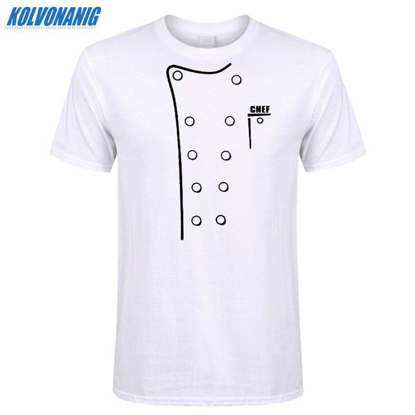 

sport 2019 new chef kitchen cooking funny gift white t shirt man clothing short sleeve cotton tee-shirt men's clothing plus size
