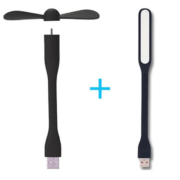

flexible portable removable usb mini fan and usb led light lamp for all power supply usb output bbymso