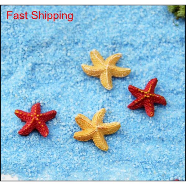 

10 pcs bonsai figurine fairy garden decoration starfish miniatures micro landscapes resin crafts garden terrar qylckk wphome