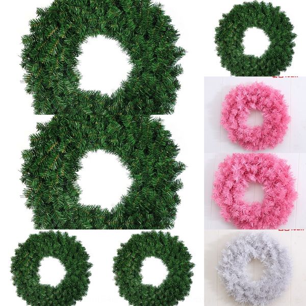 

ol3ni decorative garland 30-80cm ordinary green pvc encryption flowers christmas flowers door wreath leaf hanging christmas wreath rxclq