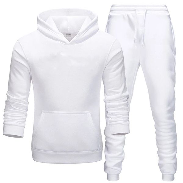 

2020 men's suit casual sports hoodie sports casual pants autumn and winter warm sportswear men and women boutique 2 piece set, Gray