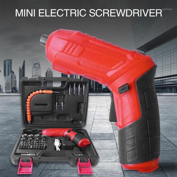 

electric drill silicone 220r/min electric screw driver drill driver durable red 47pcs/set grinding led screwdriver1