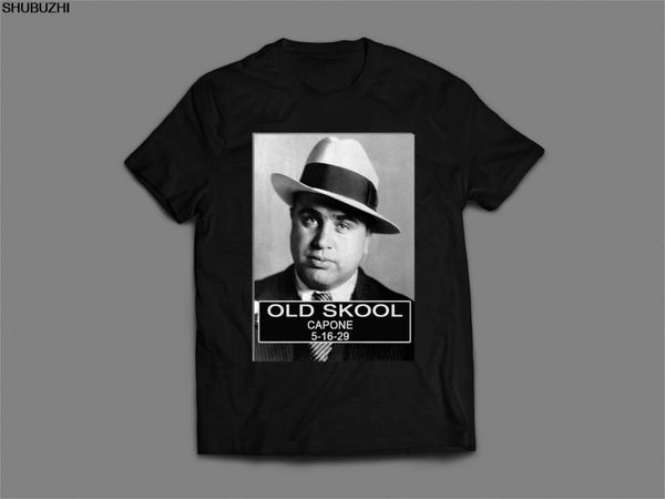 

black cotton men summer al capone mugs**oldskool rare custom artwork shirt hoodie designers t shirts sweatshirt