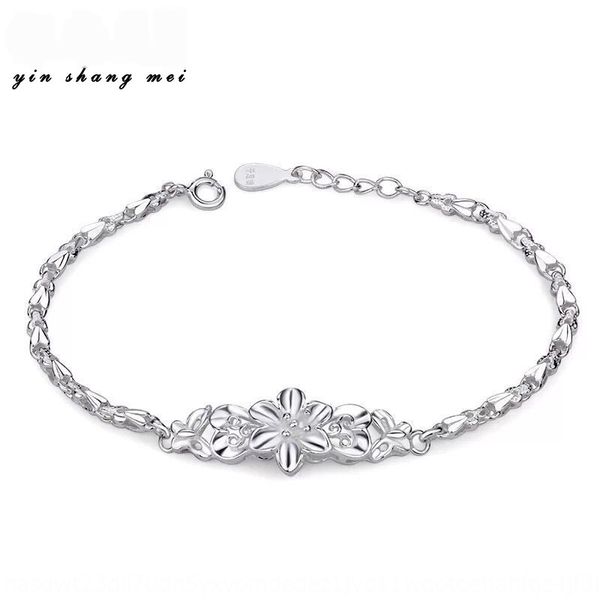 

silver plated fashion butterfly flower bracelet butterfly gift new year christmas gift bracelet hand jewelry ck3z2, Golden;silver