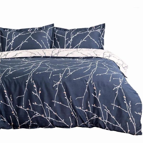 

bedding sets blue and beige set 120gsm twin double  king duvet cover microfiber bed linen el quilt set1