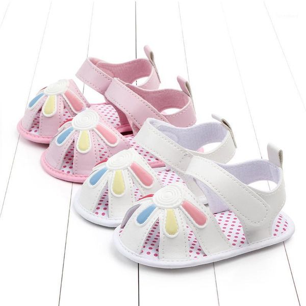 

0-1 year old cute little flower baby shoes baby sandals shoes soft bottom rubber bottom1, Black;red