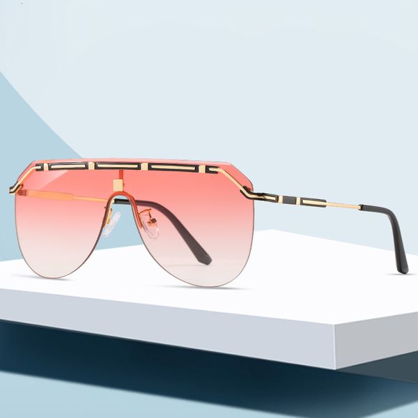 

new modern men's sunglasses 2512 one piece sunglasses women's rimless sunglasses designer aws, White;black