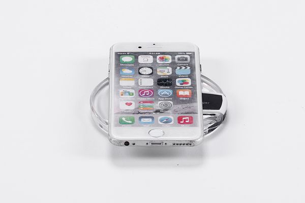 

seller in 2017 crystal shell with breathing lamp wireless charging support all wireless charging devices