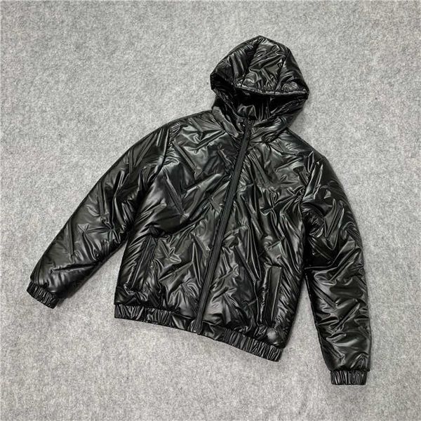 

fashion men women parkas jacket winter solid color down coat 20fw new mens streetwear jackets with letter printed clothing 2 colors, Black;brown