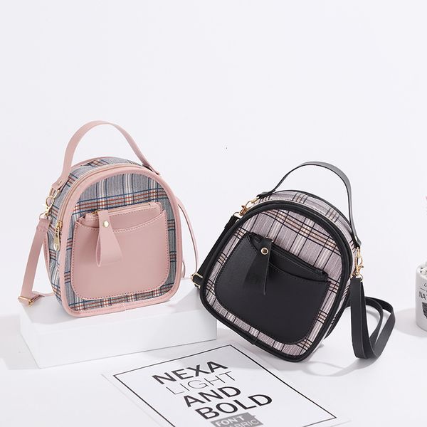 

trend check women bags 2020 new simple pouch phone shoulder hit primary school fashion messenger bag