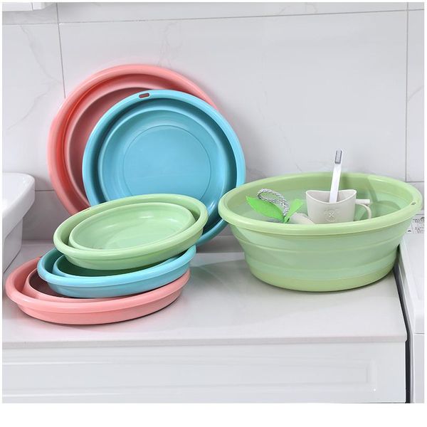 

folding bucket portable collapsible basins camping washbasin car wash bucket tourism water bucket household clean bbycmi