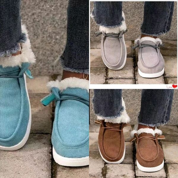 

wy4sd snow boots women's short boots new korean style velvet cotton students all-match warm woman boot winter heel knee bread boot wa, Black