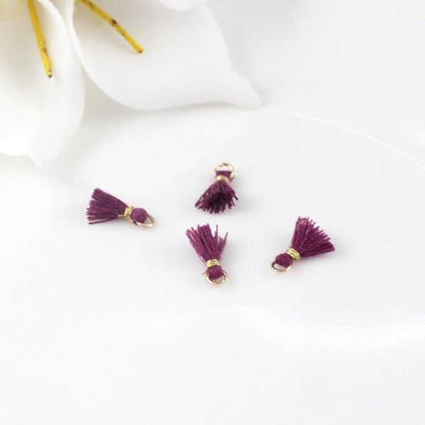 

30pcs 1cm mini cotton thread tassel pendant for jewelry making diy bracelet cellphone pendant finding craft supplies h jlleuw