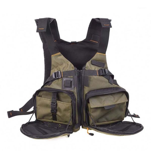 

hunting jackets multiple pockets fishing life jacket floatation vest adjustable buoyancy aid swimming boating sailing vest1, Camo;black