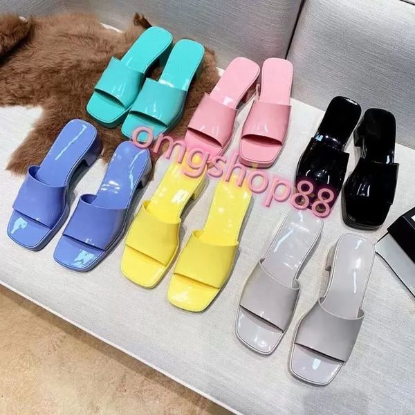

2023 Brand Woman Slipper Top Quality Designer Lady Sandals Summer Fashion Jelly Slide High Heel Slippers Luxury Casual Shoes Womens Alphabet Beach Shoes, Box