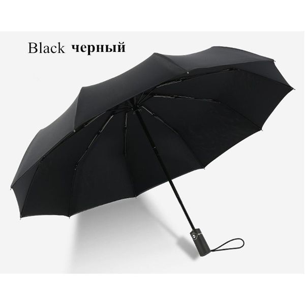 

ten bone double deck 190t pongee fully matic umbrella sun 3 folding fiberglass strong windproof rain for women men travel bbylif lipper