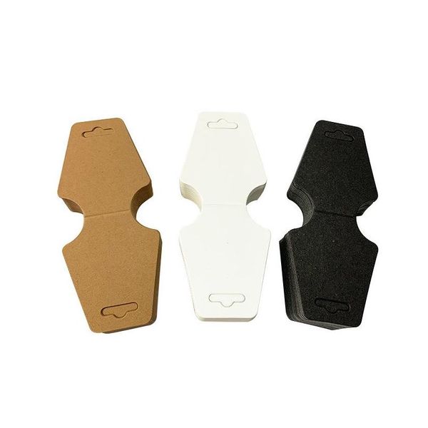 

kraft paper necklace cards 5x12cm jewelry hanging tags blank cards necklace tags for displaying jewelry bracelets and earrings 4k4ka