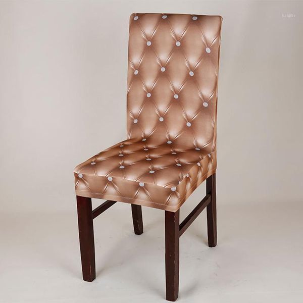 

1pcs europen style chair cover for wedding dining room kitchen office printed chair covers spandex seat cover with back1