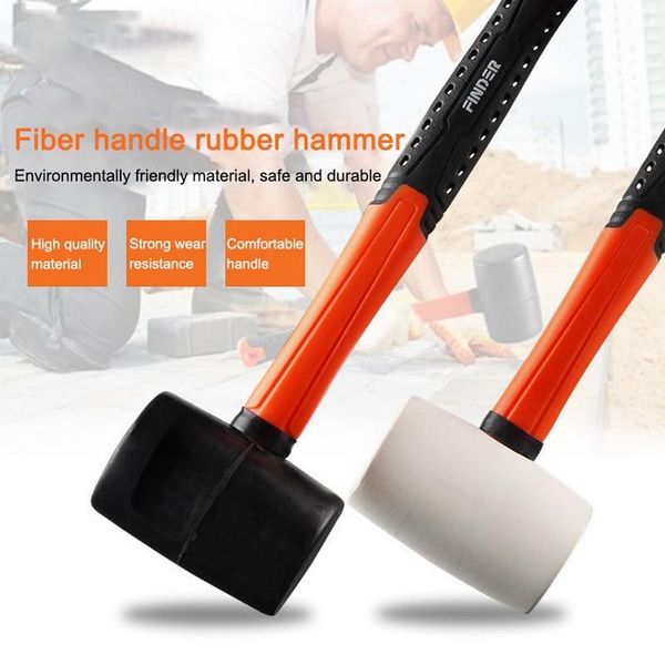 manual soft rubber effect mallet hammer ergonomics non slip plastic grip installing tool for floor diy hammer tool#