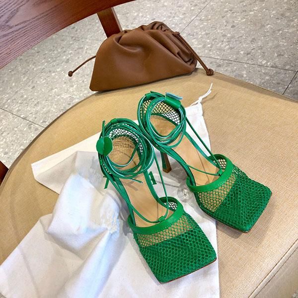 

ladies summer high-quality outdoor casual high-heeled sandals fashion women's lace-up shoes size 35-41 green red white silver yellow, Black